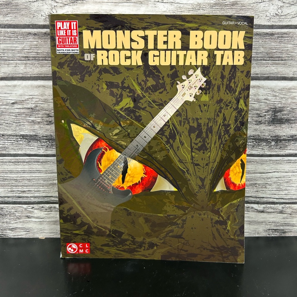 Monster Book of Rock Bass Tab Sheet Music Bass Book USED 02501199